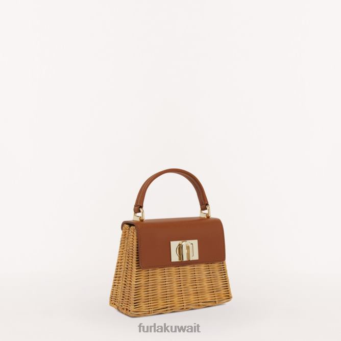 1927 مقبض علوي صغير كونياك ح Furla نحيف N42HB102 مُكَمِّلات