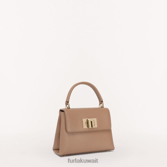 1927 مقبض علوي صغير greige Furla نحيف N42HB103 مُكَمِّلات